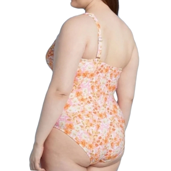 Women's One Shoulder High Coverage One Piece Swimsuit | Kona Sol™ | 24W - Picture 3 of 9